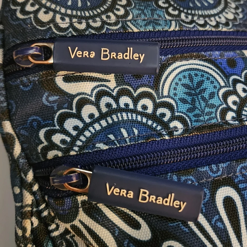 Vera Bradley Blue Floral Crossbody Bag - Picture 4 of 7